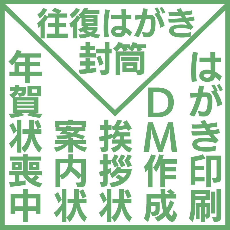 ハガキ印刷・挨拶状印刷・DM作成・年賀状印刷