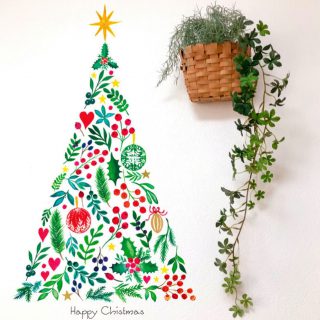 クリスマスツリー🌲🎄🌲 ・ creemaにてウォールステッカー追加販売開始してます🎅 ・ ・ ・ ・ ・ ・ ・ ・ ・ ・ ・ ・ ・ ・ ・ ・ ・ ・ #透明水彩 #クリスマスツリー飾り付け #クリスマス#xmas#水彩画 #おえかき #水彩画アート #新婚#イラスト#drawingart #おえかきぐらむ #watercolorpainting #自粛生活 #グラデーション##水彩画アート #自粛中の過ごし方 #絵画作品 #絵を描くのが好き #floraldrawing#クリスマス雑貨 #flowerart #クリスマスツリー #christmastreetree #christmas # #絵画 #絵描きさんと繋がりたい #watercolor #水彩画イラスト