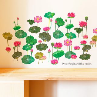 睡蓮:ウォールステッカー（デコ） ・ 販売中準備中です。その他はこちらから🍀wallsticker.dpmz.jp ・ またはCreemaにて↓ ・ 検索キーワード『BlancBlanche』で😆✨ ・ DMいただいても対応できます ・ ・ ・ ・ ・ ・ ・ ・ ・ ・ ・ ・ ・ ・ ・ ・ #ふたりぐらし #水彩#水彩画 #リノベーション#水彩画アート #ひとりぐらし #新生活#新婚#イラスト#waterlily #子供部屋#ウォールデコレーション #北欧#風水 #creemaで販売中 #風水インテリア#blackandwhite #引越し #ウォールステッカー#floraldrawing#floraldesign #二人暮らし #睡蓮 #2人暮らし #ウォールデコ #日本画#creema#新婚#lotus#新婚生活
